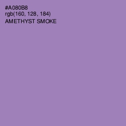 #A080B8 - Amethyst Smoke Color Image