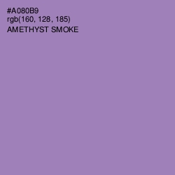 #A080B9 - Amethyst Smoke Color Image