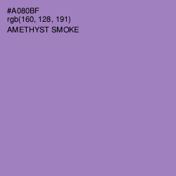 #A080BF - Amethyst Smoke Color Image