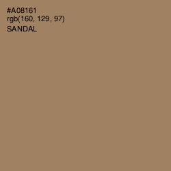 #A08161 - Sandal Color Image