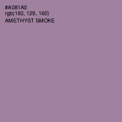 #A081A0 - Amethyst Smoke Color Image