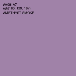 #A081A7 - Amethyst Smoke Color Image