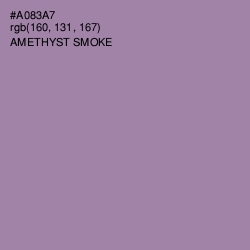 #A083A7 - Amethyst Smoke Color Image