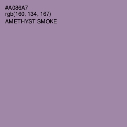 #A086A7 - Amethyst Smoke Color Image