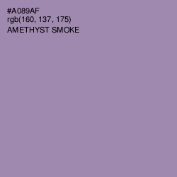 #A089AF - Amethyst Smoke Color Image