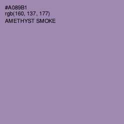 #A089B1 - Amethyst Smoke Color Image