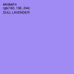 #A08AF4 - Dull Lavender Color Image