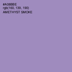#A08BBE - Amethyst Smoke Color Image