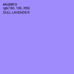 #A08BFD - Dull Lavender Color Image