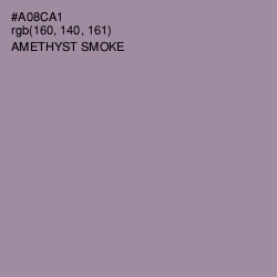 #A08CA1 - Amethyst Smoke Color Image