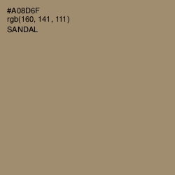 #A08D6F - Sandal Color Image