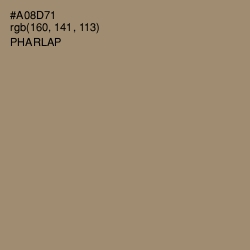 #A08D71 - Pharlap Color Image