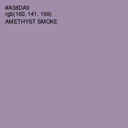 #A08DA9 - Amethyst Smoke Color Image
