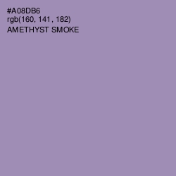 #A08DB6 - Amethyst Smoke Color Image