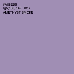 #A08EB5 - Amethyst Smoke Color Image