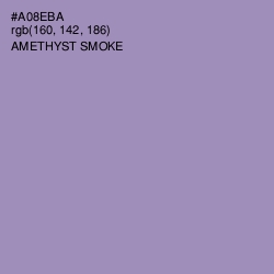 #A08EBA - Amethyst Smoke Color Image