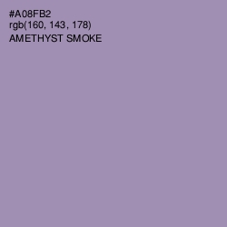 #A08FB2 - Amethyst Smoke Color Image