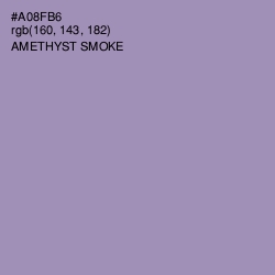 #A08FB6 - Amethyst Smoke Color Image