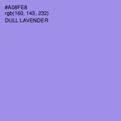 #A08FE8 - Dull Lavender Color Image
