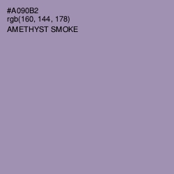 #A090B2 - Amethyst Smoke Color Image