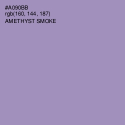 #A090BB - Amethyst Smoke Color Image