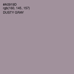 #A0919D - Dusty Gray Color Image