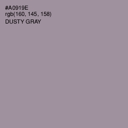 #A0919E - Dusty Gray Color Image