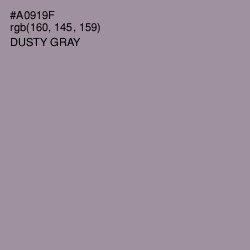 #A0919F - Dusty Gray Color Image