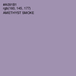 #A091B1 - Amethyst Smoke Color Image