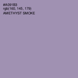 #A091B3 - Amethyst Smoke Color Image