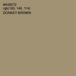 #A09272 - Donkey Brown Color Image