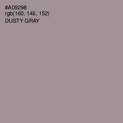 #A09298 - Dusty Gray Color Image