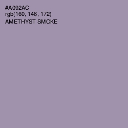 #A092AC - Amethyst Smoke Color Image