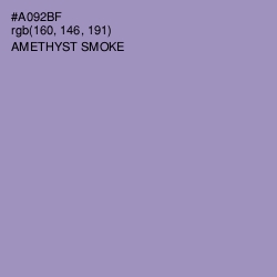 #A092BF - Amethyst Smoke Color Image