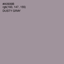 #A0939B - Dusty Gray Color Image