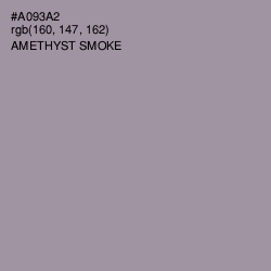 #A093A2 - Amethyst Smoke Color Image