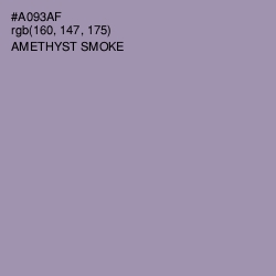 #A093AF - Amethyst Smoke Color Image