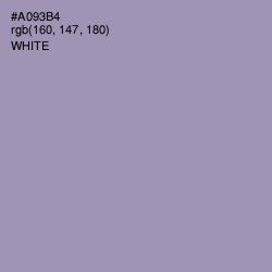 #A093B4 - Amethyst Smoke Color Image