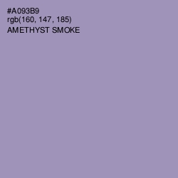 #A093B9 - Amethyst Smoke Color Image