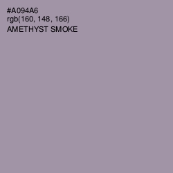 #A094A6 - Amethyst Smoke Color Image
