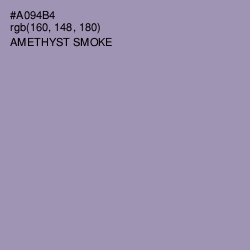 #A094B4 - Amethyst Smoke Color Image