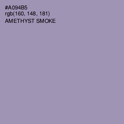 #A094B5 - Amethyst Smoke Color Image