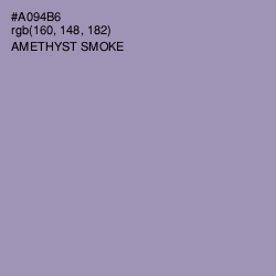 #A094B6 - Amethyst Smoke Color Image