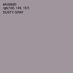 #A0959D - Dusty Gray Color Image