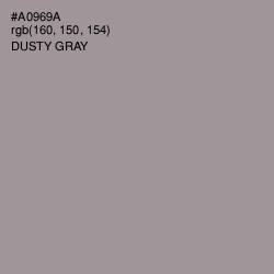 #A0969A - Dusty Gray Color Image