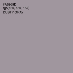 #A0969D - Dusty Gray Color Image