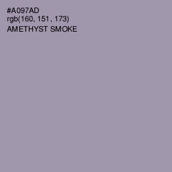 #A097AD - Amethyst Smoke Color Image