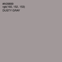 #A09899 - Dusty Gray Color Image