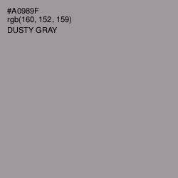 #A0989F - Dusty Gray Color Image