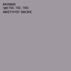 #A098A0 - Amethyst Smoke Color Image